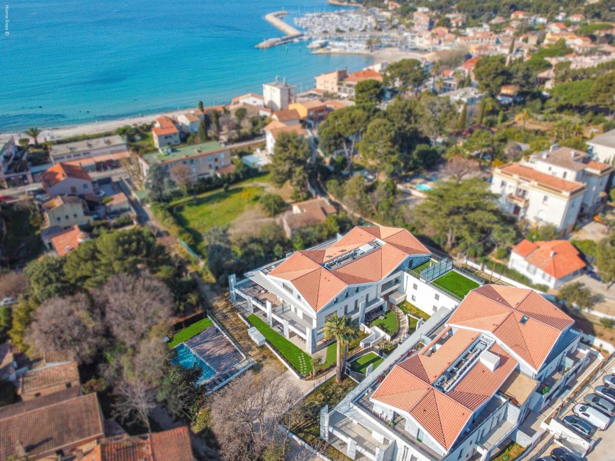 T4 Neuf - Jardin-Terrasse Et Piscine - Acces Direct Plages Et Centre Village - App C 12 Saint-Cyr-sur-Mer Zewnętrze zdjęcie